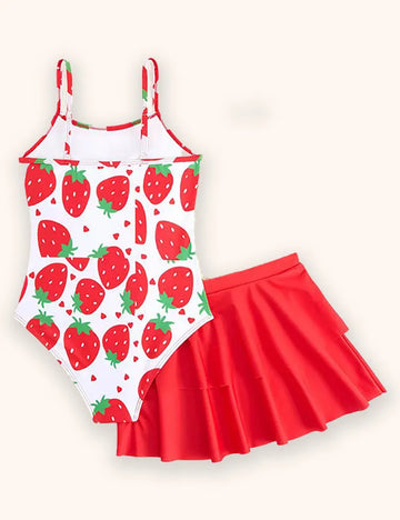 Strawberry Printed Swimsuit